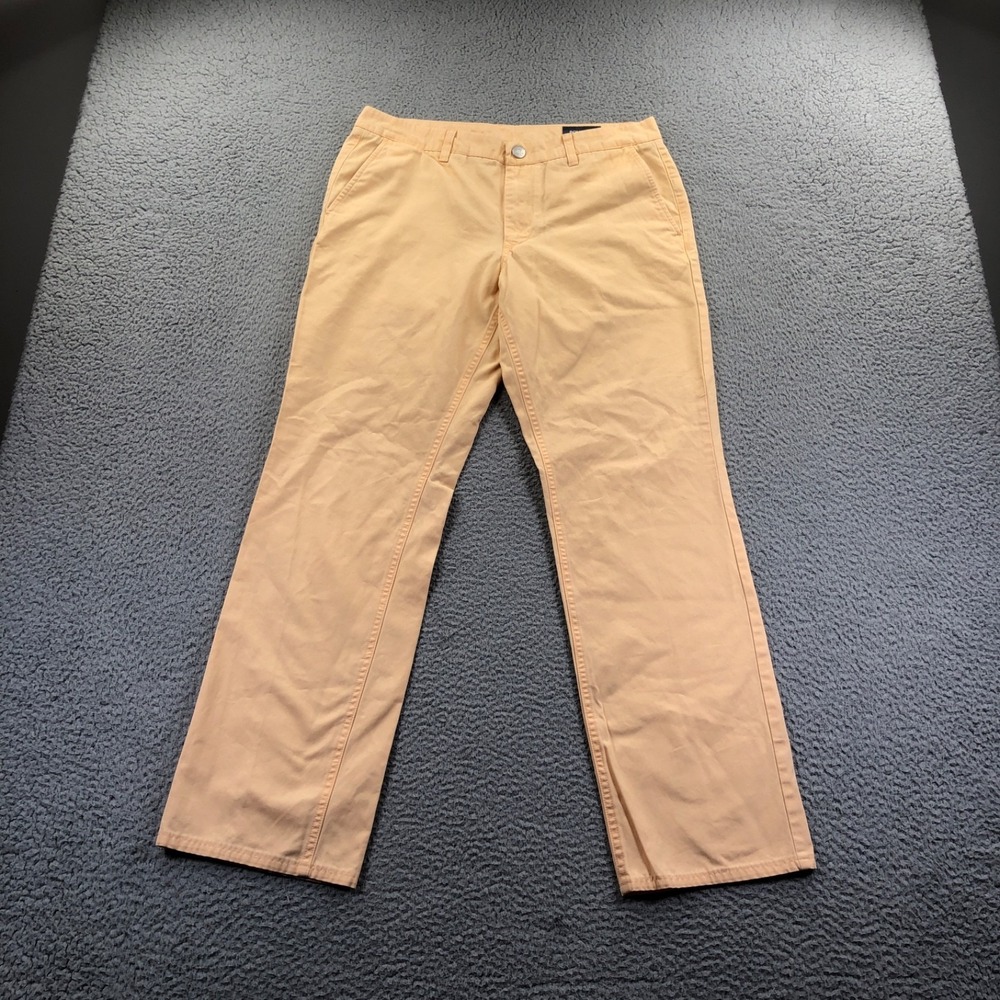 Bonobos Pants Mens 33x32 Peach Straight Leg 100% Cotton Casual Chino Summer